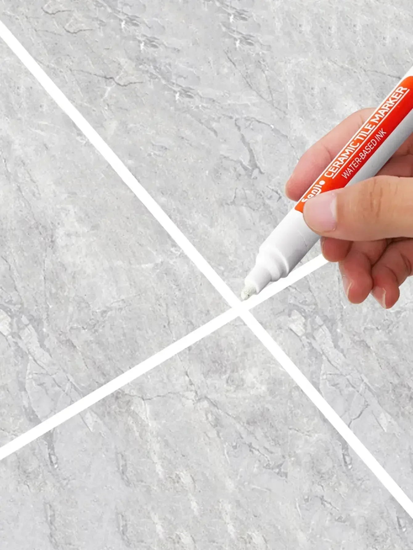 1/3 Pcs Waterproof White Marker Pen Wall Seam Repair Tiles Grout Markers Pens Floor Bathroom Decontamination Paint Brush Tools