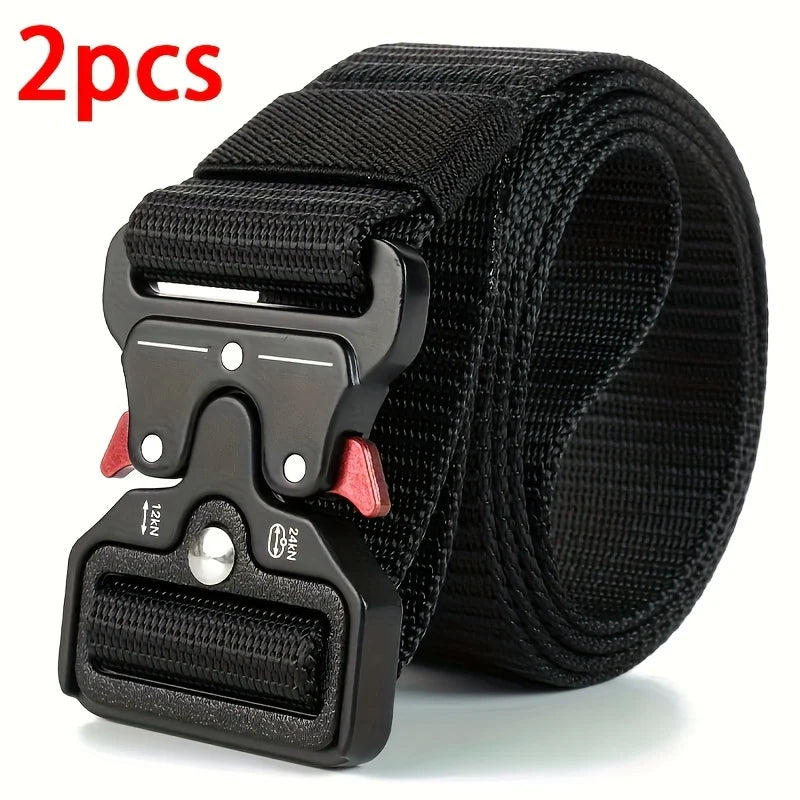 1Pc/2Pcs Versatile Men's Tactical Belts-Durable, Adjustable Design-For Outdoor Sports Enthusiasts，Pair with Jeans，For Men Women