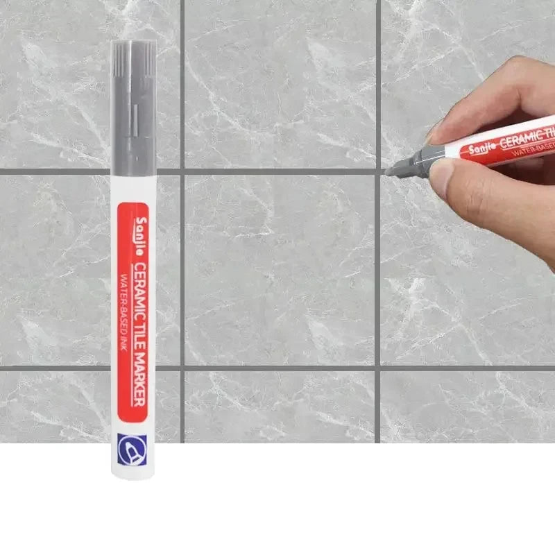 1/3 Pcs Waterproof White Marker Pen Wall Seam Repair Tiles Grout Markers Pens Floor Bathroom Decontamination Paint Brush Tools