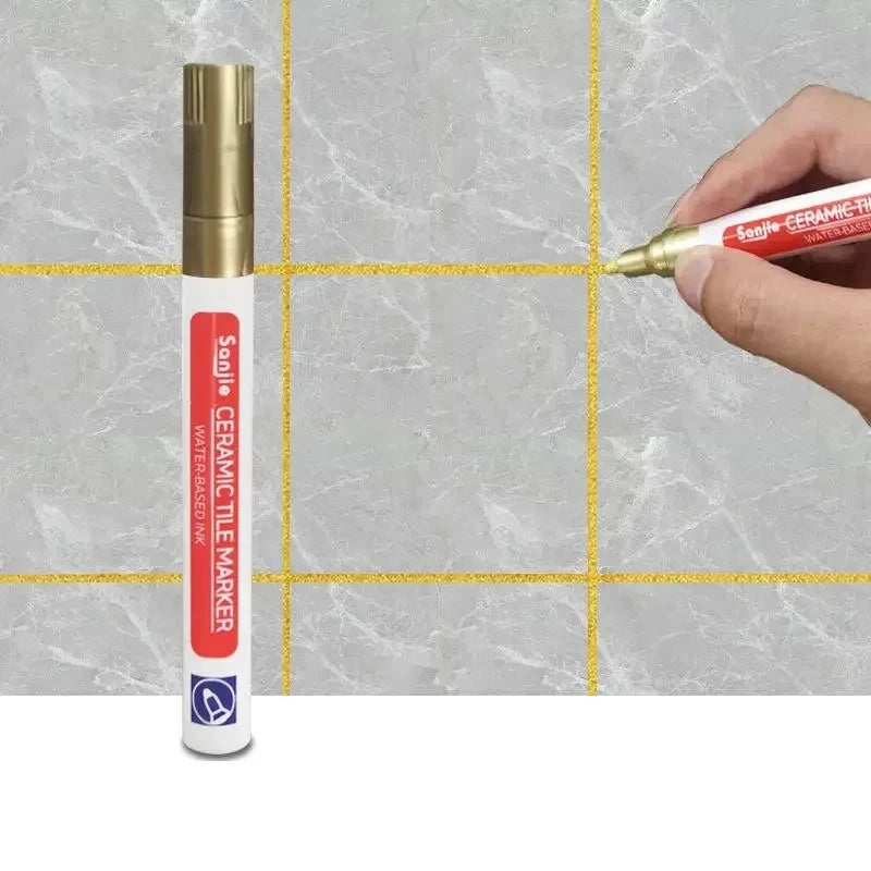 1/3 Pcs Waterproof White Marker Pen Wall Seam Repair Tiles Grout Markers Pens Floor Bathroom Decontamination Paint Brush Tools
