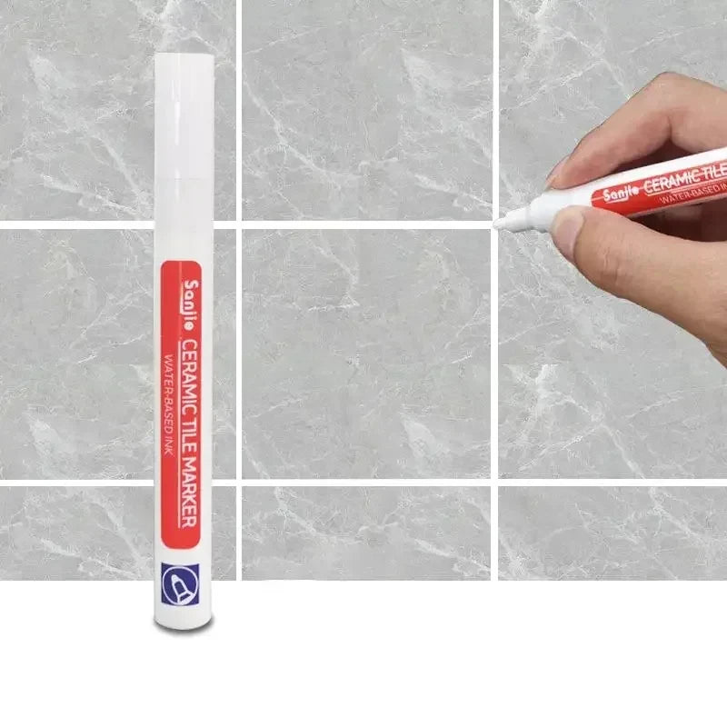 1/3 Pcs Waterproof White Marker Pen Wall Seam Repair Tiles Grout Markers Pens Floor Bathroom Decontamination Paint Brush Tools