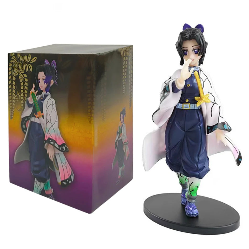 Anime Demon Slayer Kimetsu no Yaiba Figure Kamado Tanjirou Action Figure Agatsuma Zenitsu Nezuko Warrior PVC Model Toys