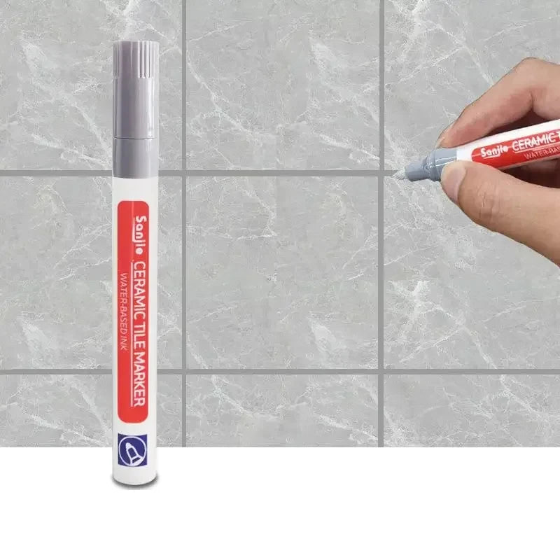 1/3 Pcs Waterproof White Marker Pen Wall Seam Repair Tiles Grout Markers Pens Floor Bathroom Decontamination Paint Brush Tools