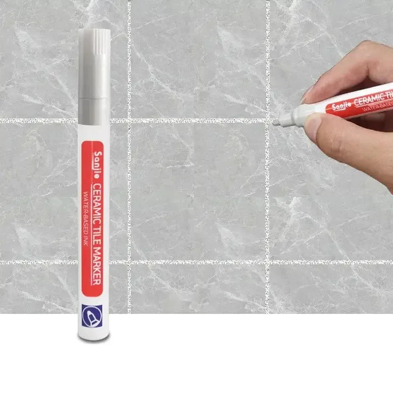 1/3 Pcs Waterproof White Marker Pen Wall Seam Repair Tiles Grout Markers Pens Floor Bathroom Decontamination Paint Brush Tools