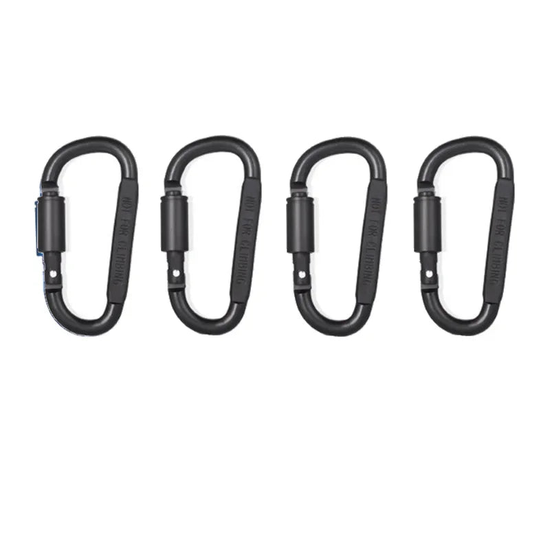 4-6PCS Carabiner Set For Key Camping Survival EDC Outdoor Keychain Clip  Alloy Aluminum Tactical Caribiner Hook Karabiners
